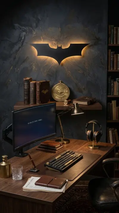 Bat Logo LED Wall Light