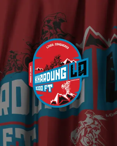 Khardungla | Red| Sticker