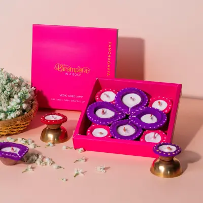 Panchagavya Ghee Diya Set