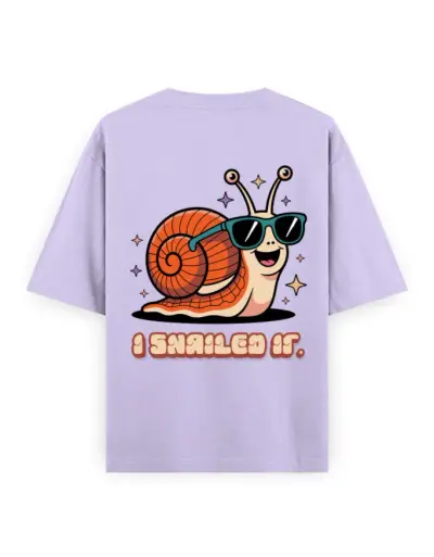 I Snailed It Unisex Oversized T-Shirt