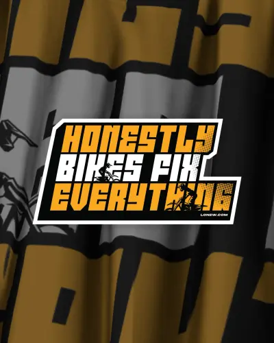 Honestly bikes fix everything Sticker