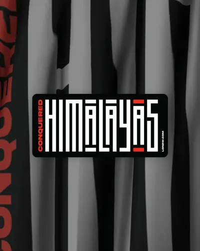 Conqured himalayas Sticker