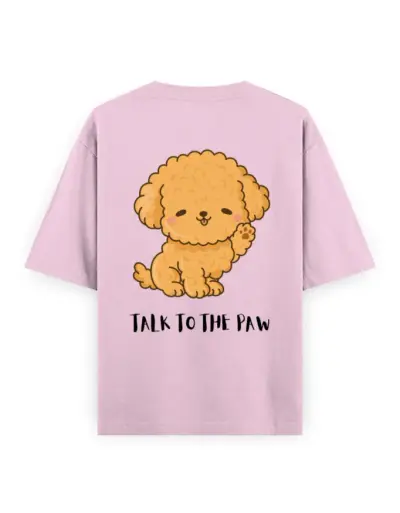 Talk to the Paw Unisex Oversized T-Shirt