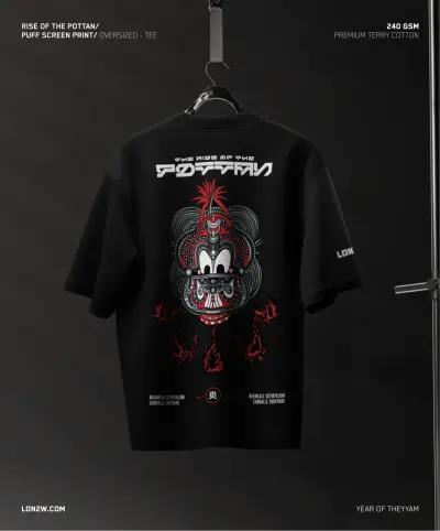 Rise of the Pottan  | Oversized T-shirt | Puff print