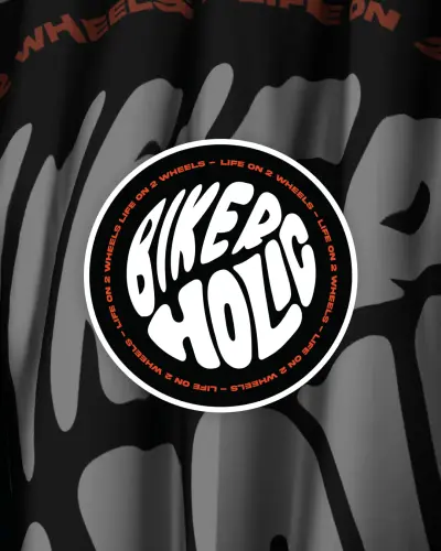Bikerholic Sticker