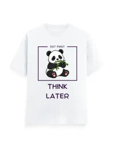 Eat first think later Unisex Classic T-Shirt