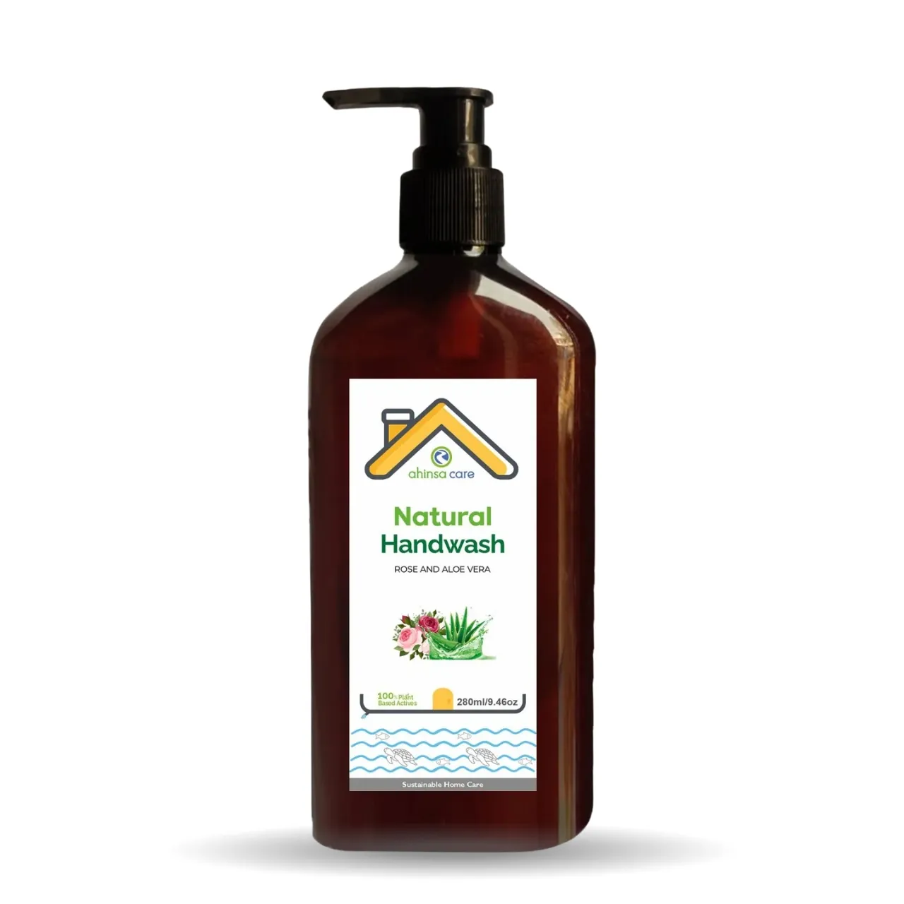 Natural Hand Wash - Rose And Aloe Vera 280 ml