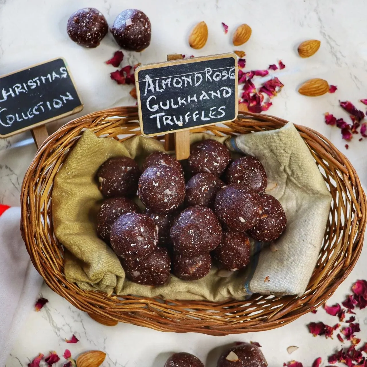Almond Rose Gulkhand Truffles | Premium Gift Boxes