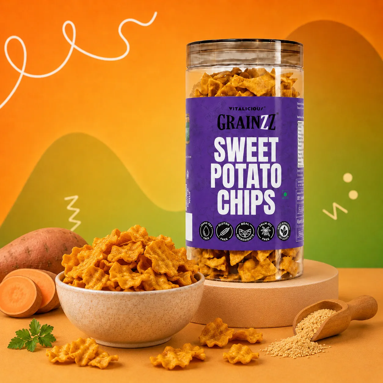 Sweet Potato Chips - Masala