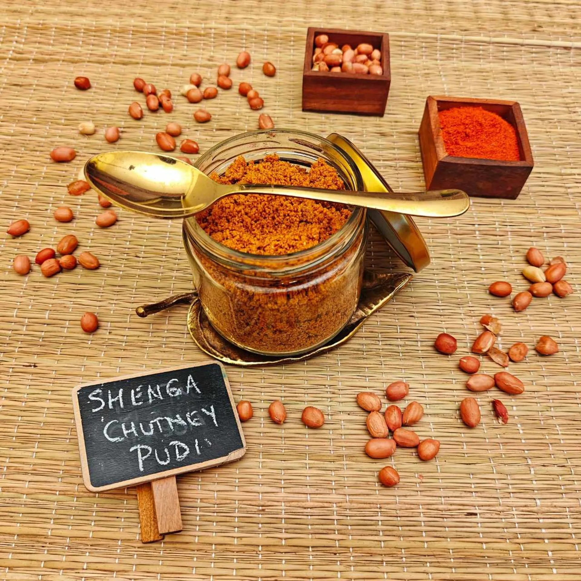 Shenga Chutney Pudi by Sampoorna Ahara | Roasted Peanut Idli Podi