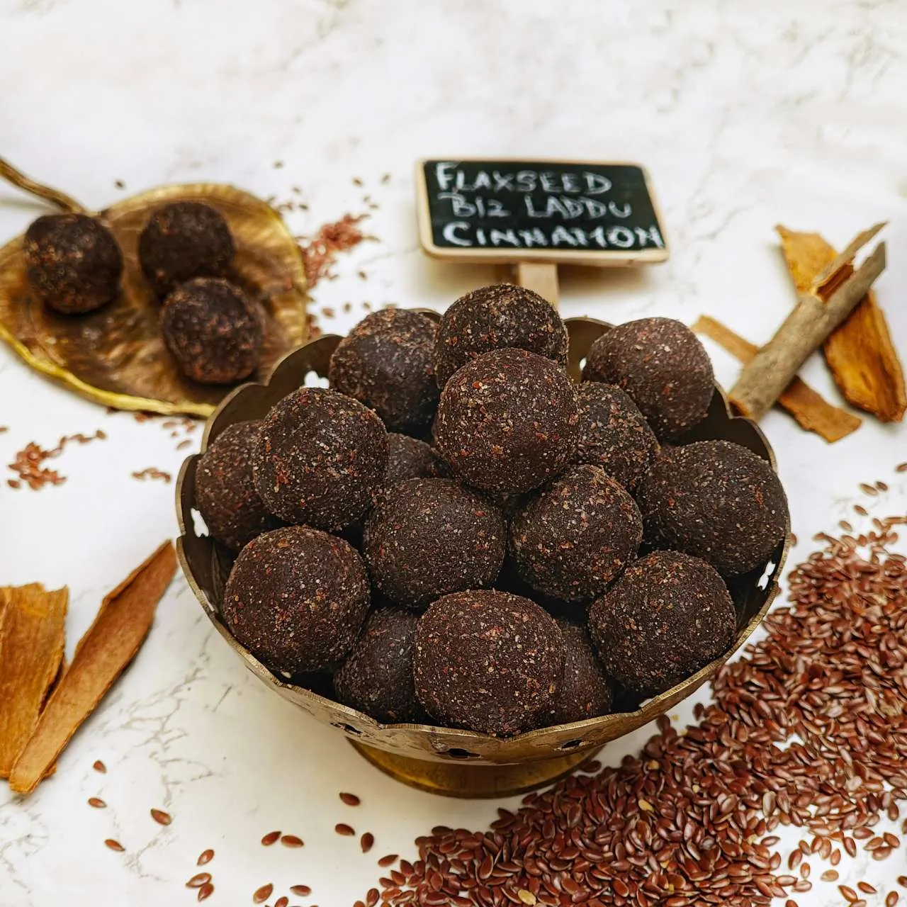 Flaxseed B12 Laddu | Sugar-free | Plant-based | Fortified with Vitamin B12