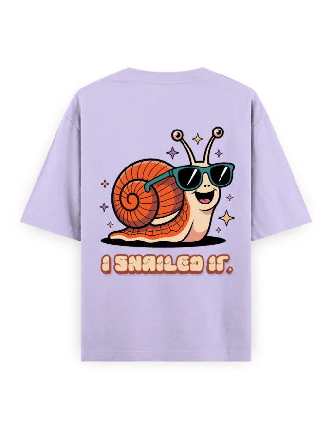 I Snailed It Unisex Oversized T-Shirt