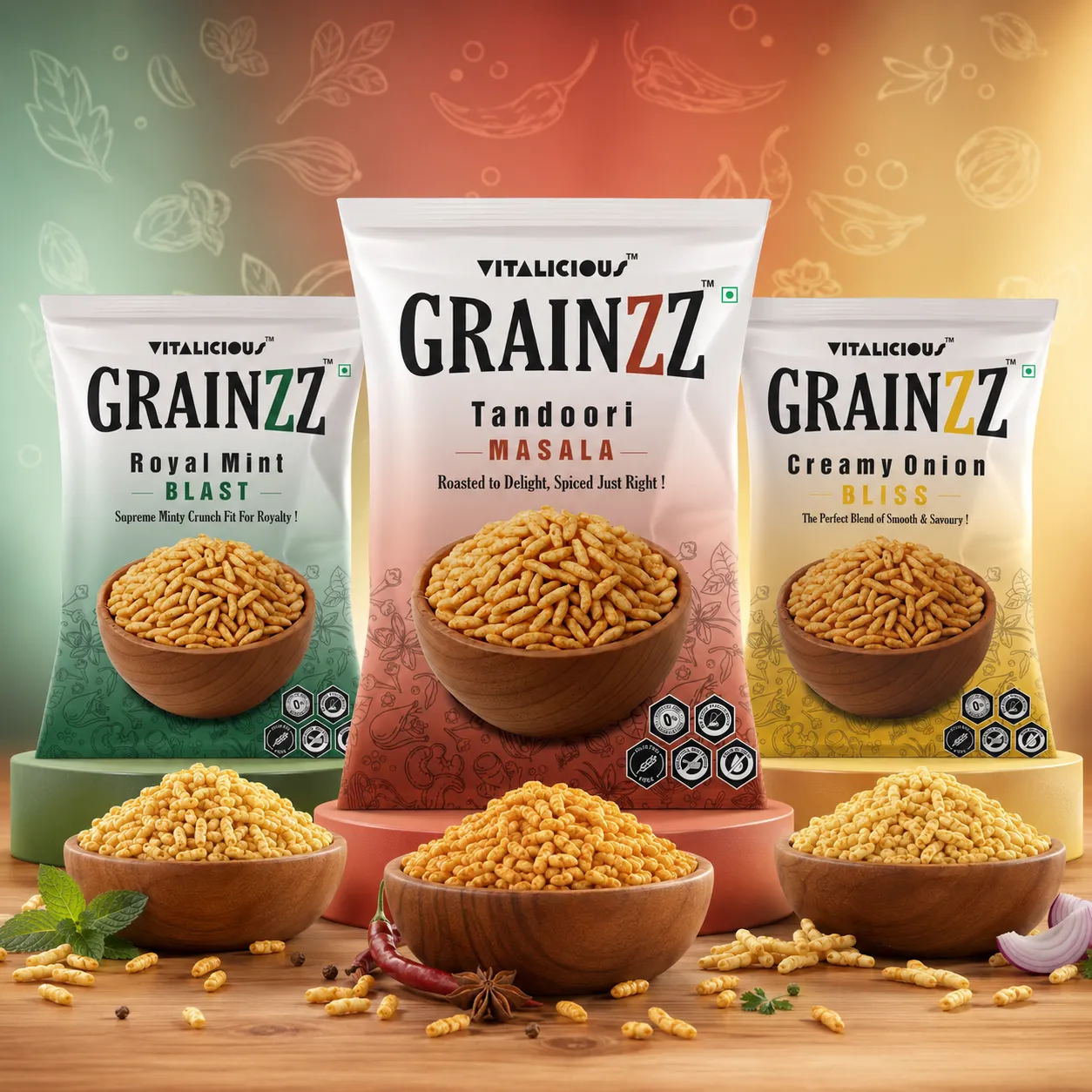 Puffed Rice Combo – 2 of Each Flavour