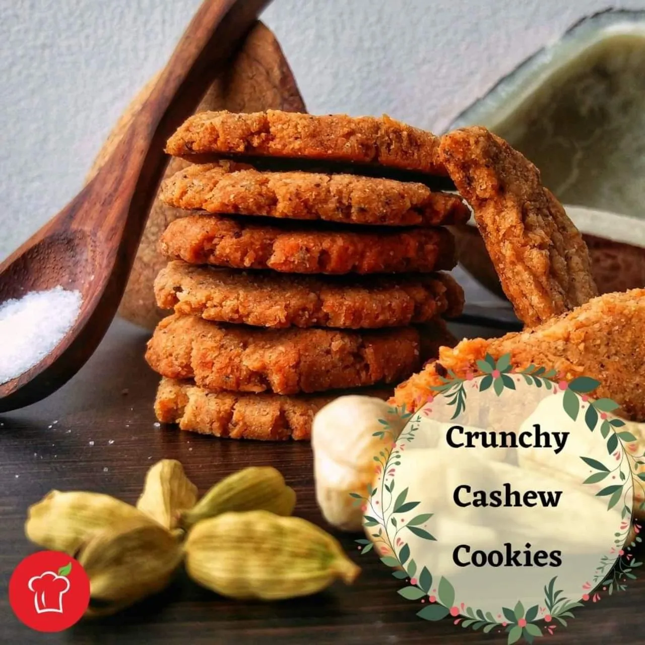 Cashew Butter Cookies - Gluten-free, Sugar-free, Wholegrain, Plant-based