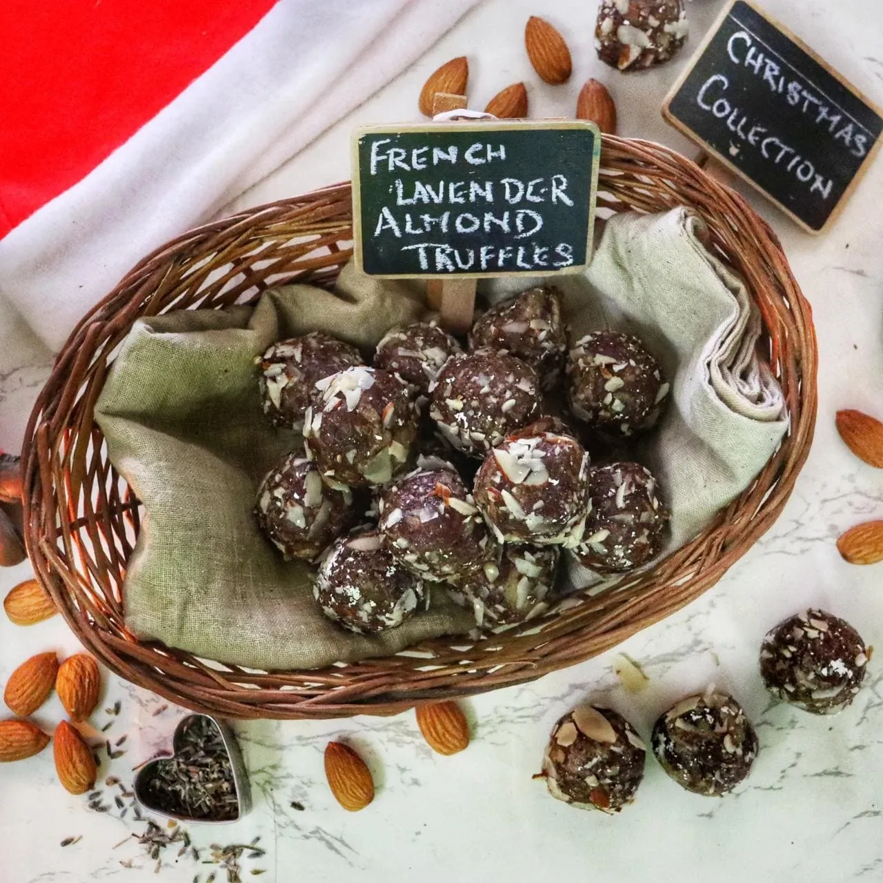 French Lavender Almond Truffles | Premium Gift Boxes