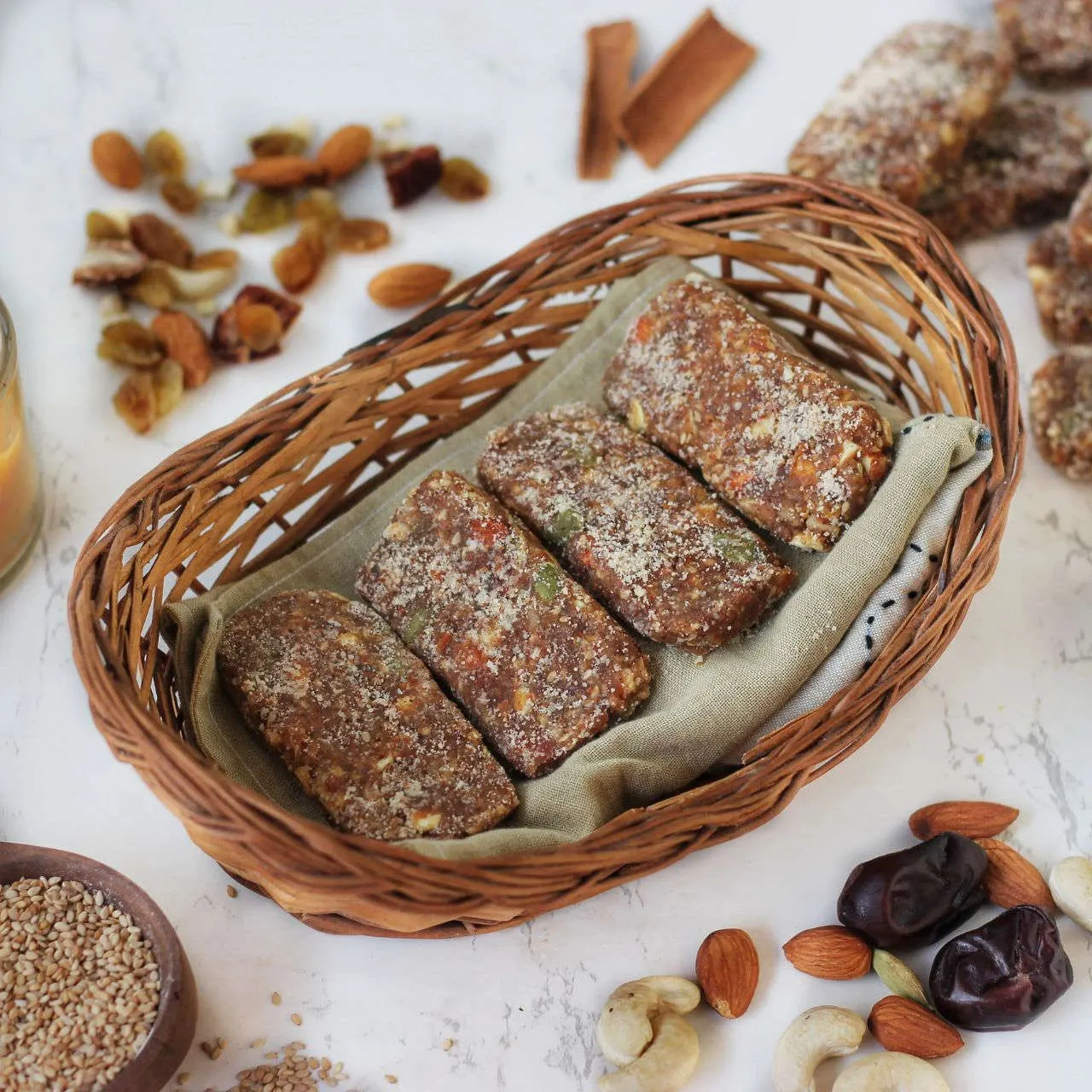 Iron Woman Power Bar | Made from Premium Dry Fruits- Nuts - Seeds | 30g each