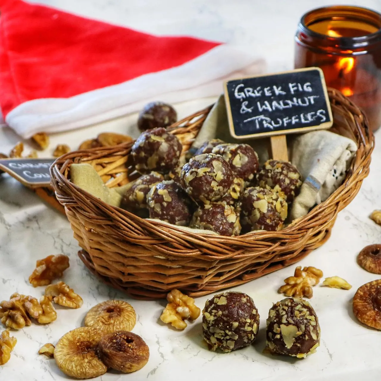 Greek Fig and Walnut Truffles | Premium Gift Boxes