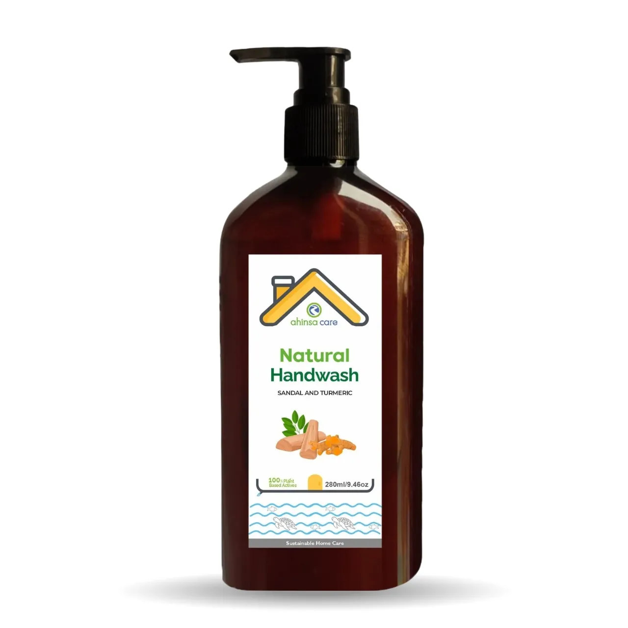 Natural Hand Wash - Sandal And Turmeric 280 ml