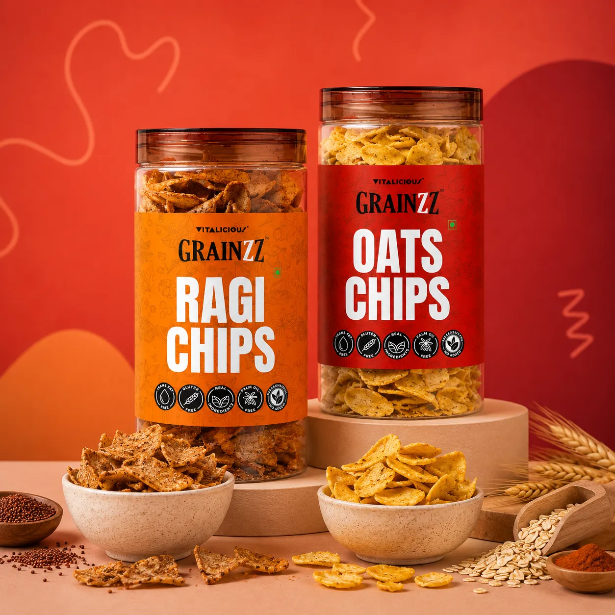 Grainzz Ragi & Oats Chips Combo