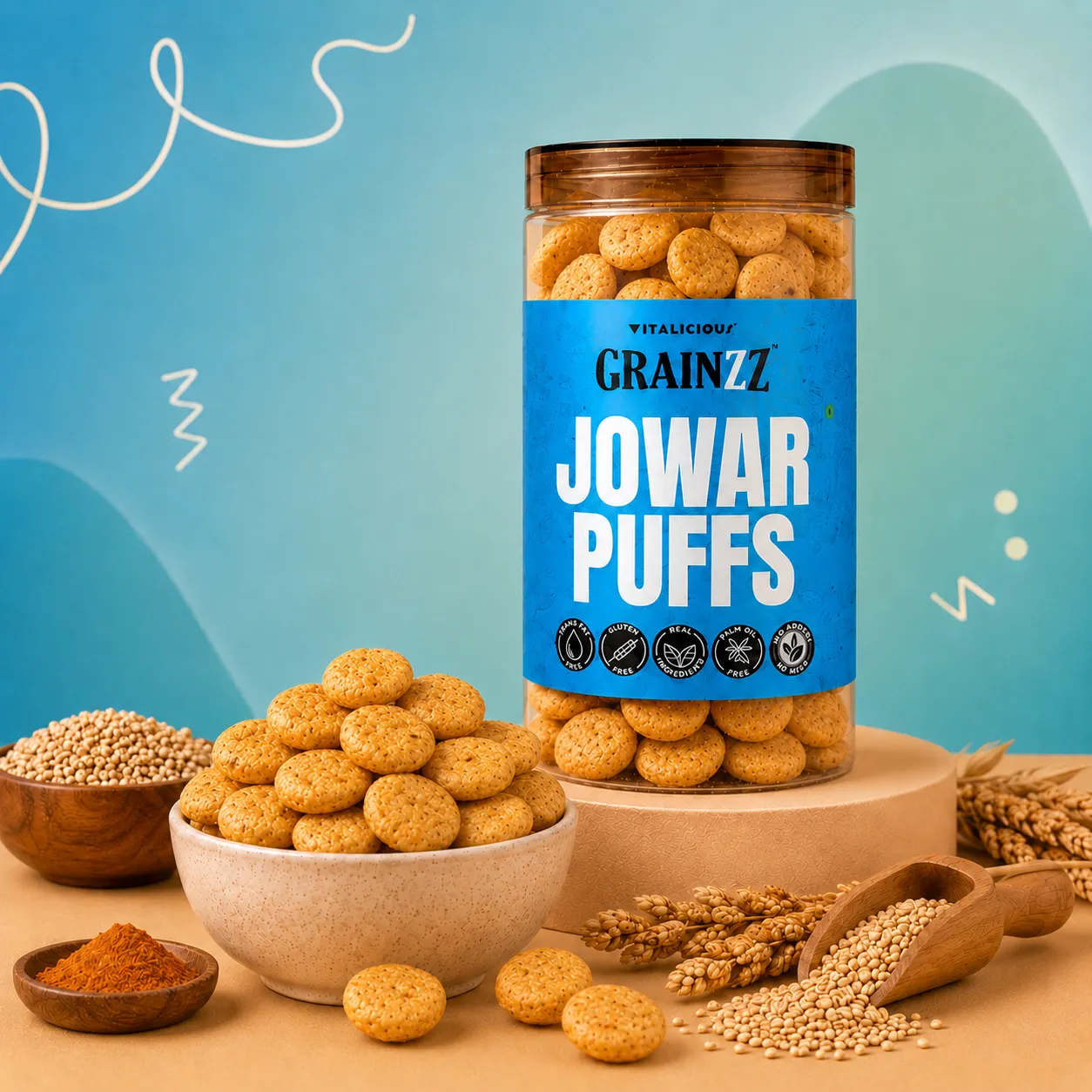 Jowar Puffs (Magic Masala)