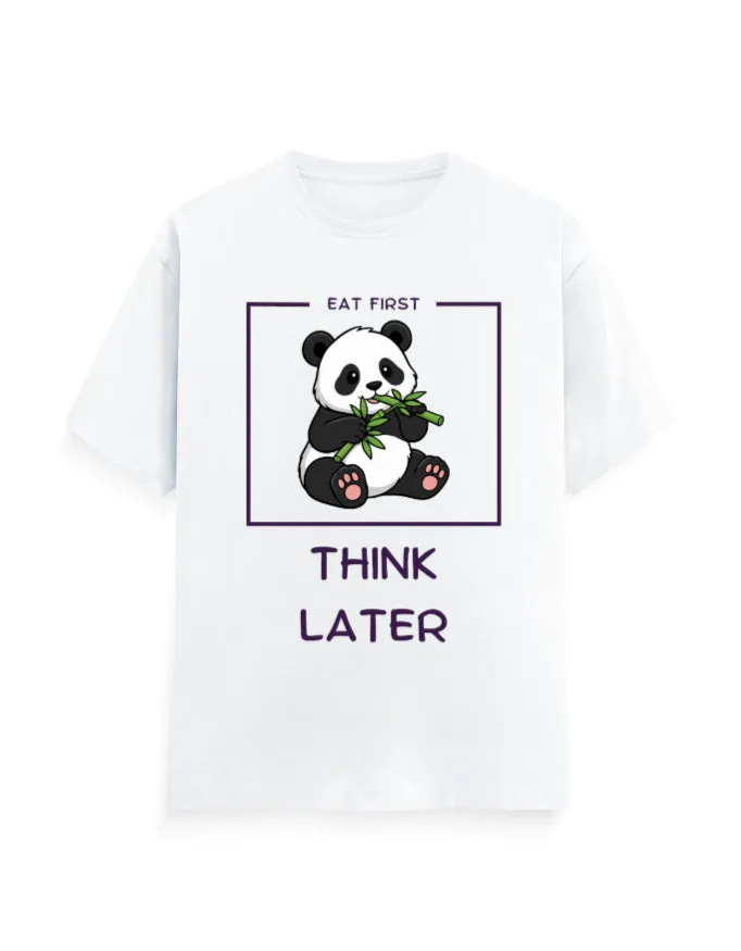Eat first think later Unisex Classic T-Shirt