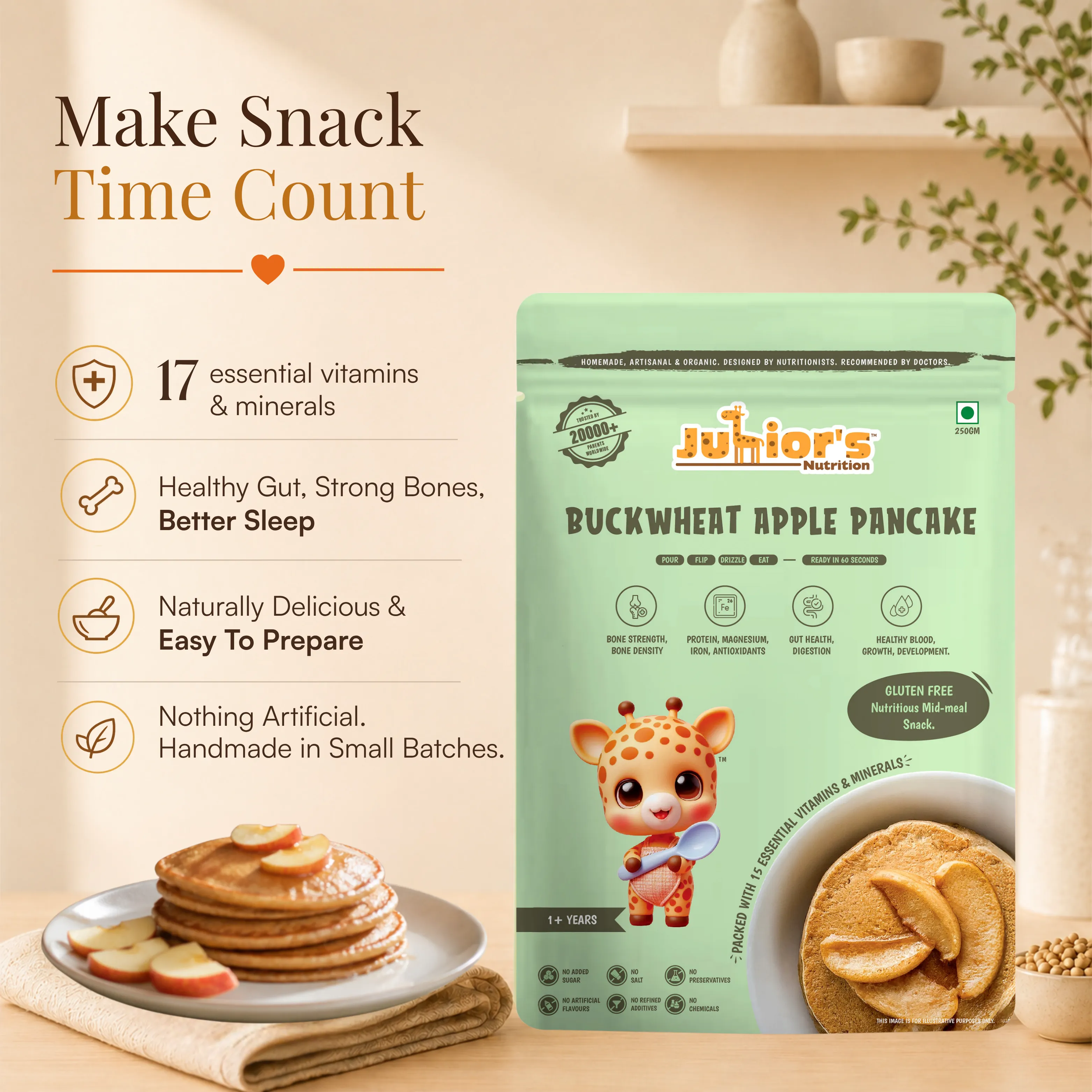 Buckwheat Apple Pancake